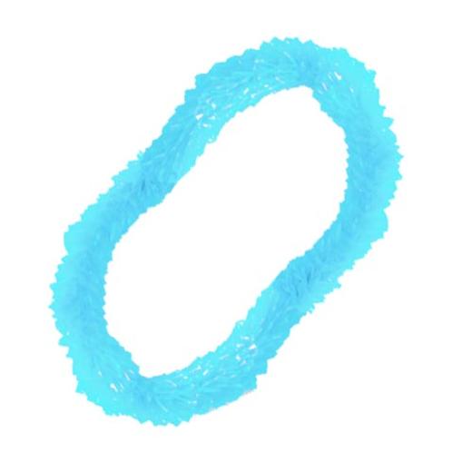 Alternate image of Light Blue Plastic Hawaiian Lei